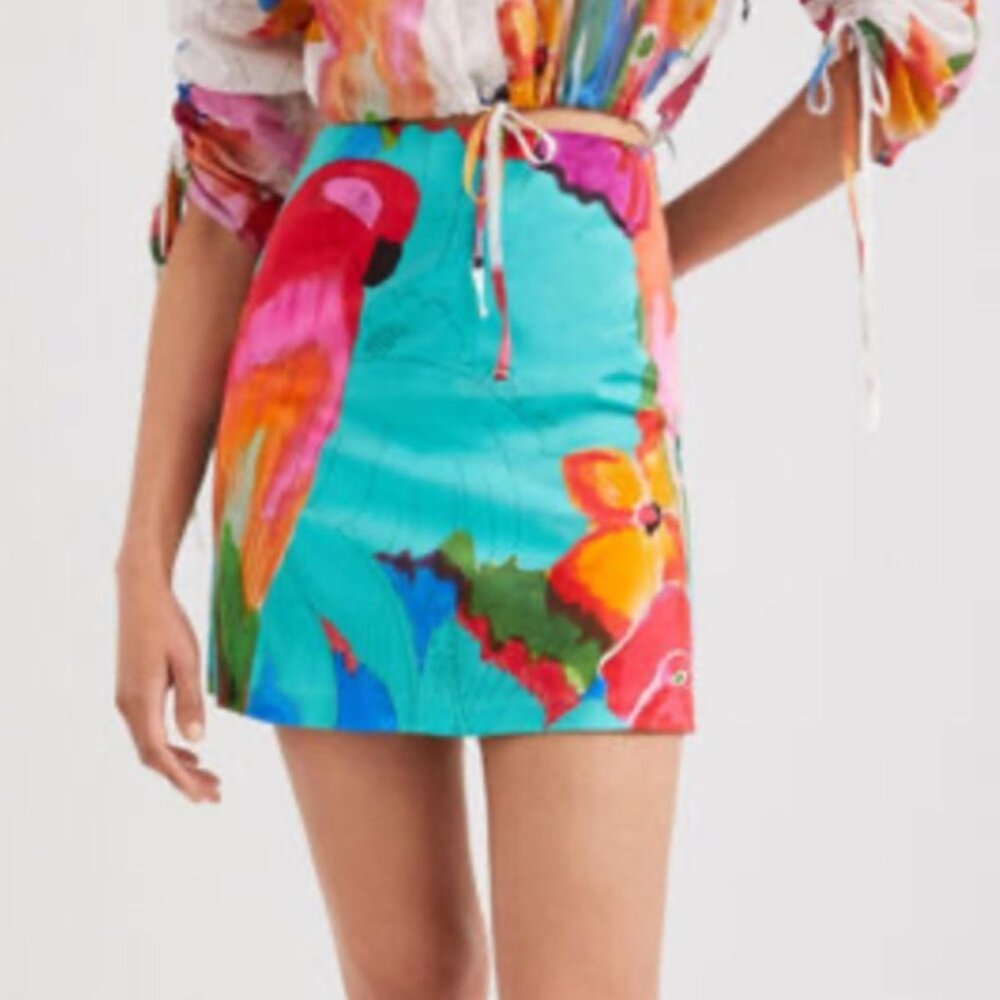 Desigual Tropical Miniskirt Super Cute